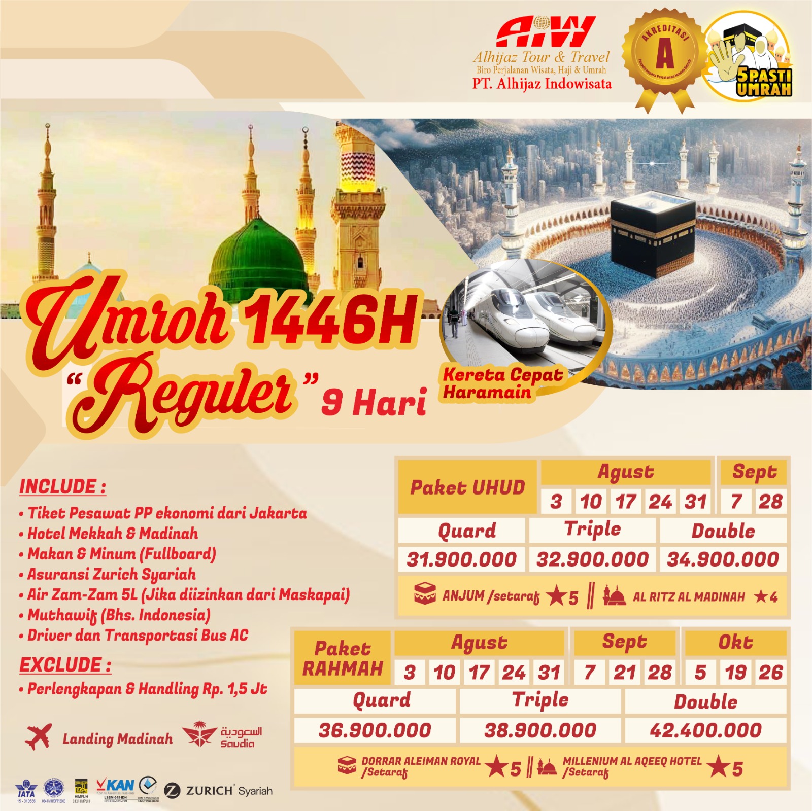 Program 9 Hari - Tgl 7 & 28 September 2024